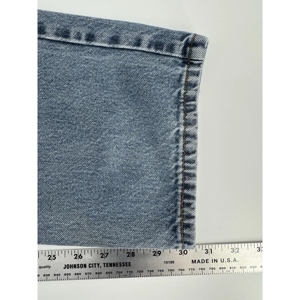 Levi's 550 Size 36x32 Blue Denim Jeans Relaxed Fit Straight Leg Red Tab